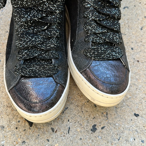 P448 Black Shoes High Top Style - Picture 5 of 5